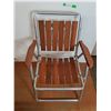 Image 1 : Metal & Wood Folding Chair 31" Tall