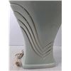 Image 2 : Teal Ceramic Lamp- No Shade, Powers On 27" Tall