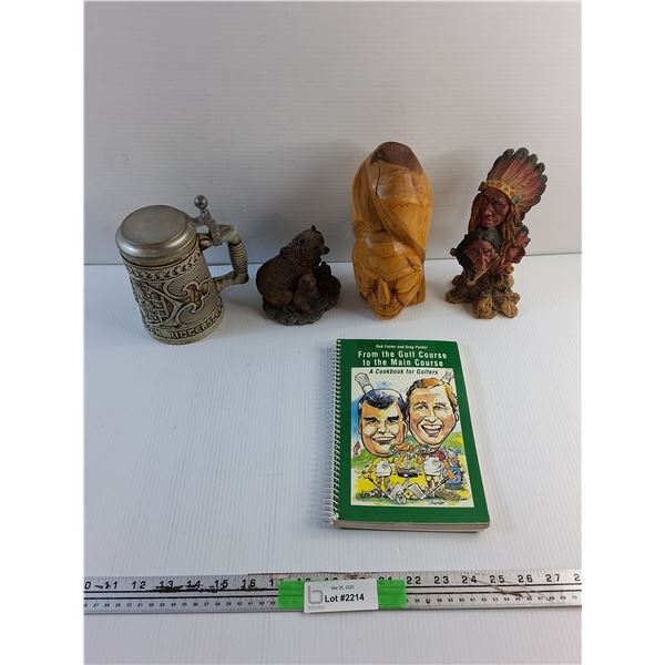 German Beerstein, Various Home Decorations and Cookbook for Golfers