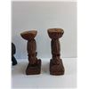 Image 3 : (3) Carved Wood Home Decorations