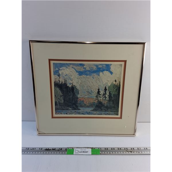 Framed River View Art Print