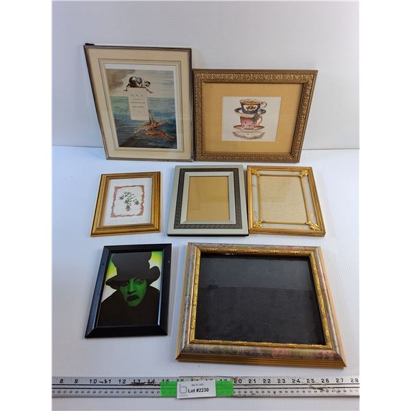 (7) Various Photo Frames and Framed Prints
