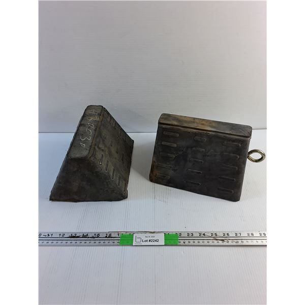 (2) Wheel Blocks