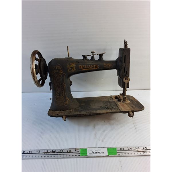 Antique Reliance Manual Sewing Machine