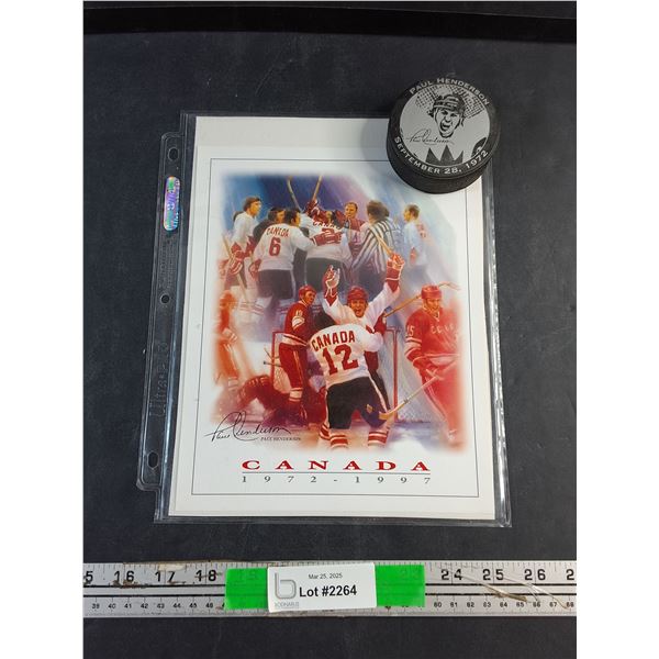 The Summit Series 1972 Team Canada Lot