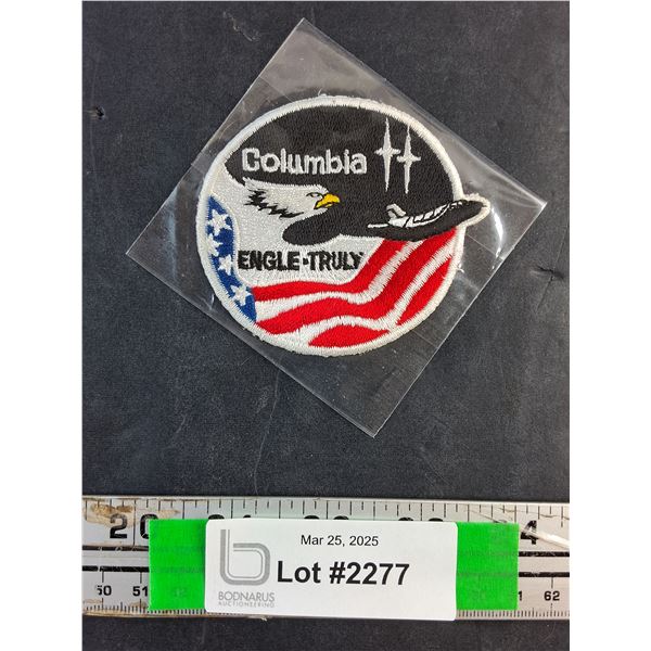 NASA Columbia Space Shuttle 3 1/4" Original Embroidered Logo Crest