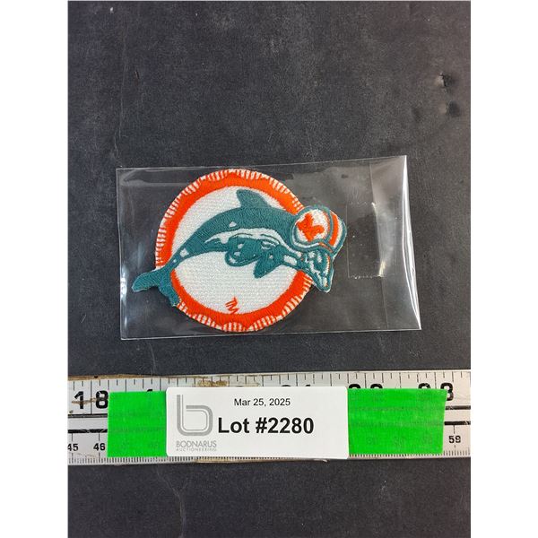 Miami Dolphins NFL 3 1/4" Original Embroidered Logo Crest
