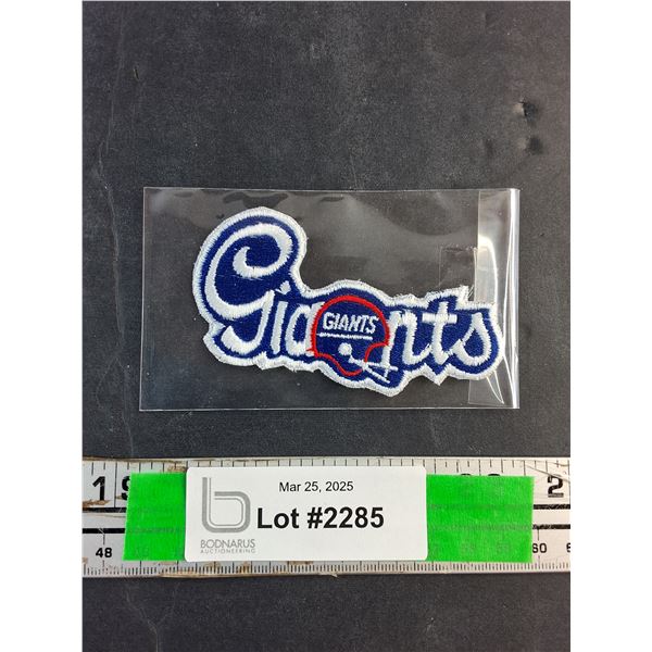 New York Giants NFL 3 3/4" Original Embroidered Logo Crest