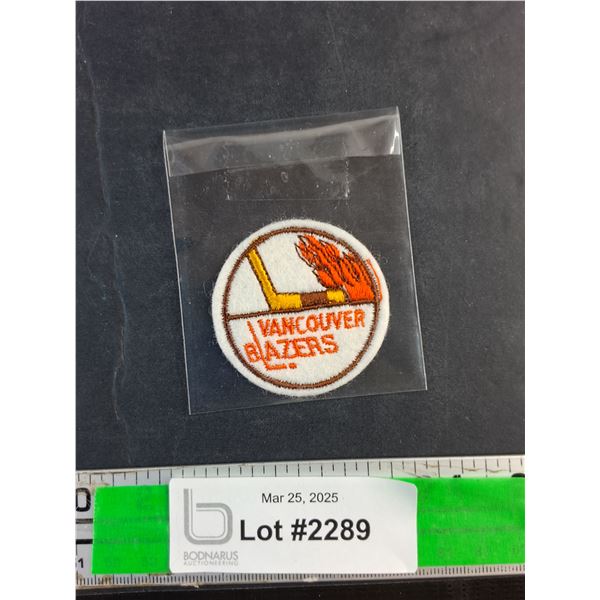Vancouver Blazers WHA 2" Original Embroidered Logo Crest