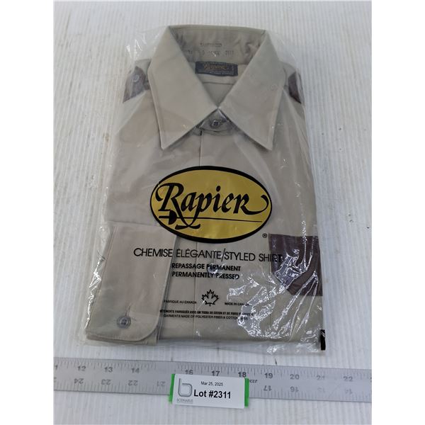 Men's Rapier Non-Iron Dress Shirt (NIB) Size 16