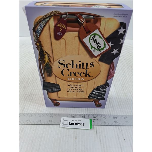 Schitt's Creek Edition of Things Party Game (NIB)