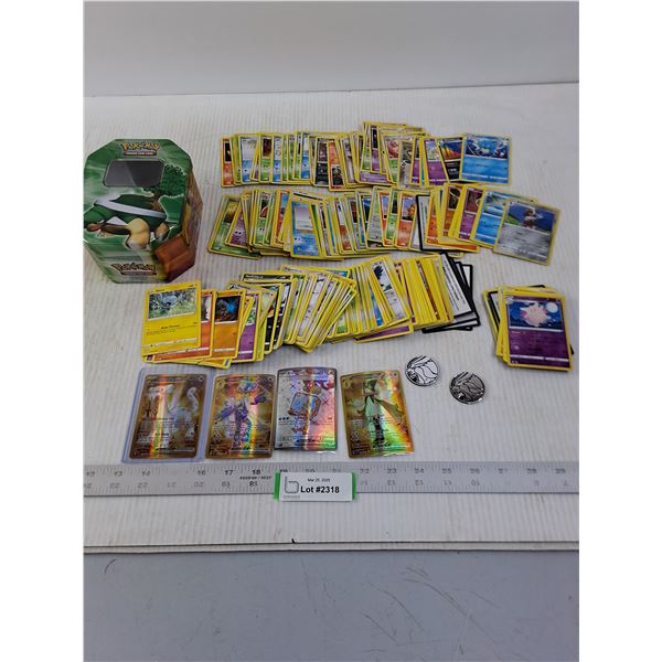 Pokemon Lot (Tin with 80+ Cards & 2 Tokens) Cannot Guarantee Authenticity