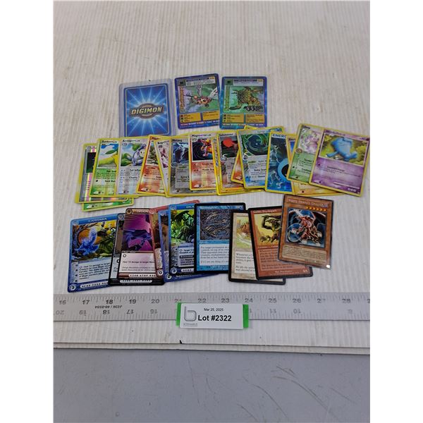 (20+) Collector Cards Lot (MTG, Digimon, Pokemon, Chaotic) Consignor Claims Authentic