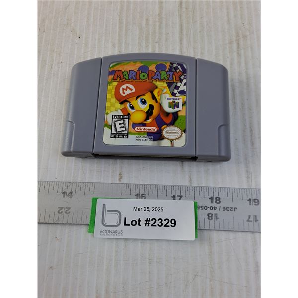 Nintendo Mario Party Video Game Cartridge - Cannot Guarantee Authenticity