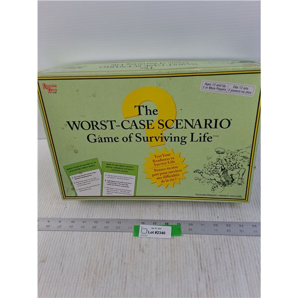 The Worst Case Scenario Game