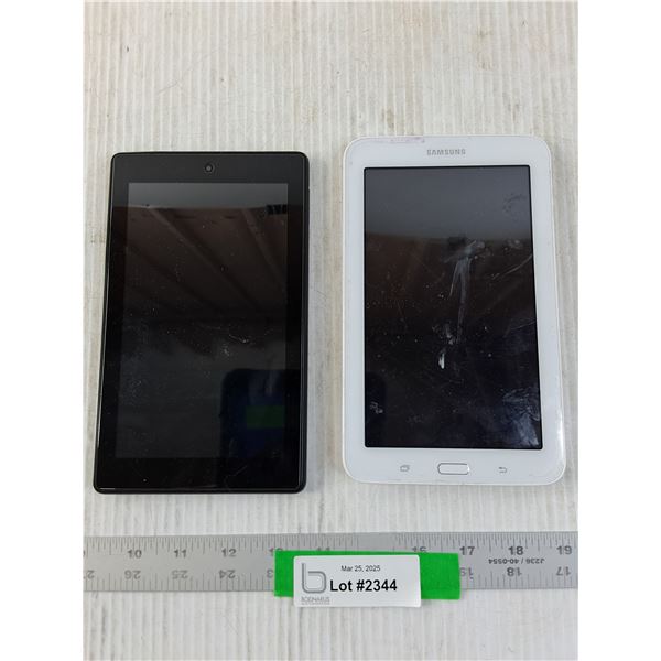 Amazon And Samsung Tablets-As Is