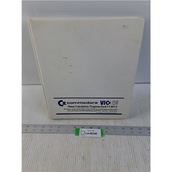 Commodore Vic 20 Hoime Calculation Program Pack (Data Cassettes)