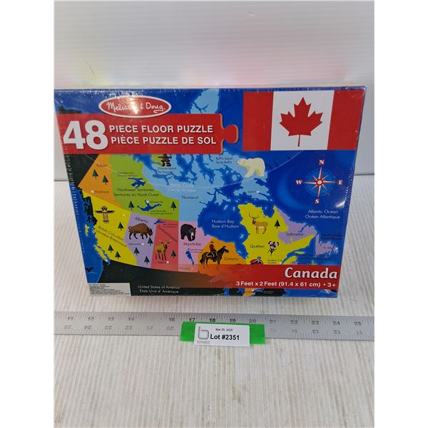 48 Piece Floor Puzzle, Map of Canada