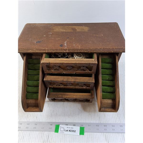 Wooden Jewelry Box Pat Yoshikawa Japan