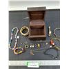 Image 1 : Michael Lors Jewelry Box with Assorted Jewelry