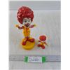 Image 1 : 2003 McDonald Ronald McDonald Bobblehead and 2007 Ronald McDonald Figures