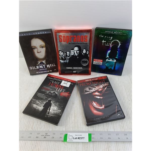 Assorted DVD's, Sopranos, Silent Hill, The Ring 2 etc.