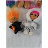 Image 3 : Assorted Troll Dolls.  One made by Zag and has tags (Large Doll)