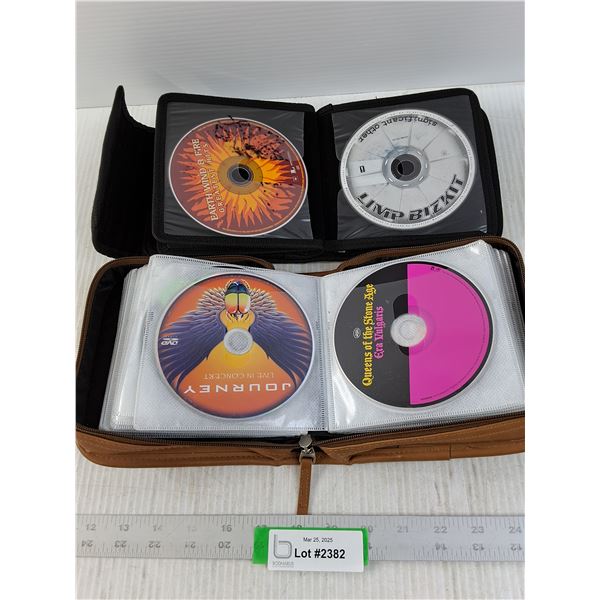 Assorted Music and Movie DVD's in (2) Cases