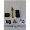 Image 1 : Military Medals, Cap Badge (Artillery), Shoe Horn, Belt Buckle and Kodak Camera