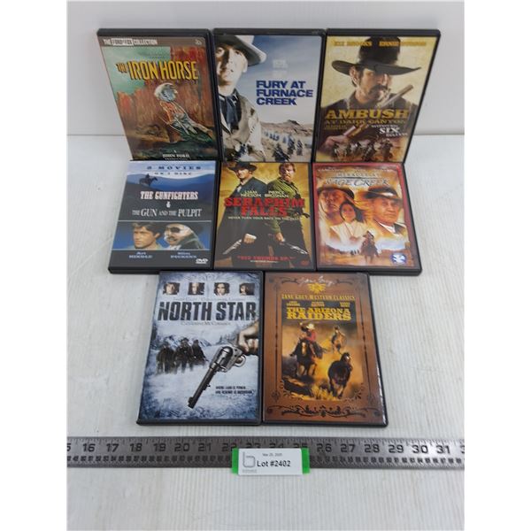 (8) Western DVD Movies (Setraphim Falls, The Arizona Raiders, Miracle at Sage Creek)