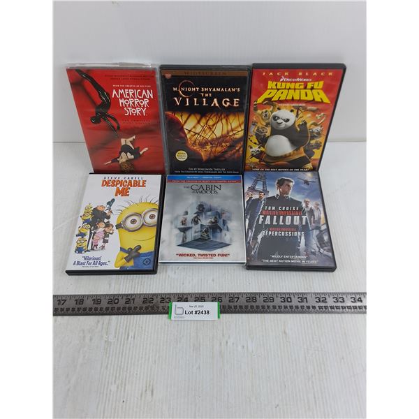 (6) DVD Movies (The Village, MI Fallout, Kung-Fu Panda)