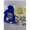 Image 1 : Child's Clothing Lot (Super Mario Hoodie, Cool Little Dude Pajamas)