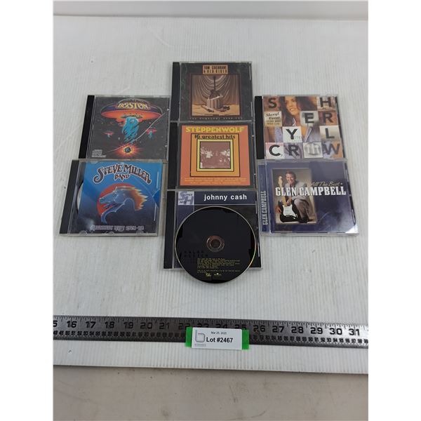 (7) Music CDs (Boston, Sheryl Crow, Steve Miller)