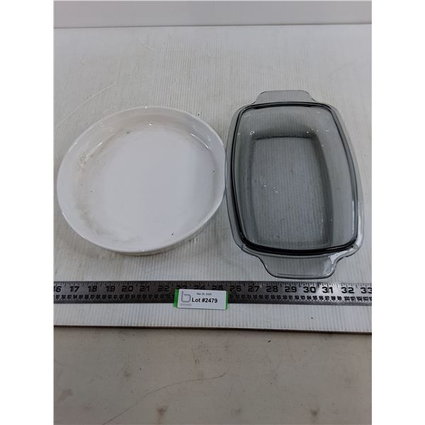 (2) Casserole Dishes (10" Dia & 8" x 13")