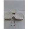 Image 2 : (3) Corningware Casserole Dishes "Spice of Life" 7" x 7" x 3"