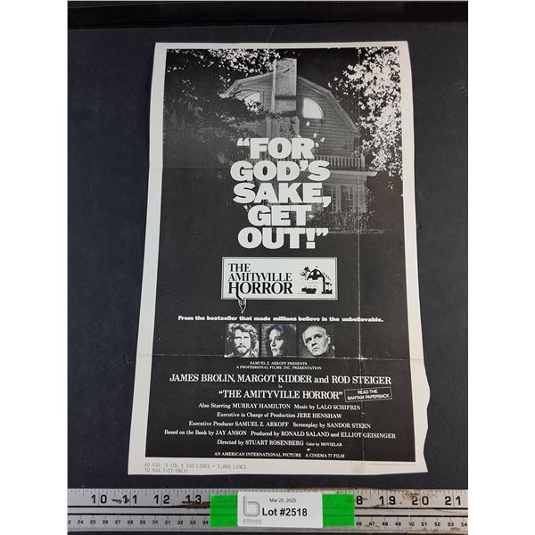 1979 American International Picture The Amityville Horror Promotional Item