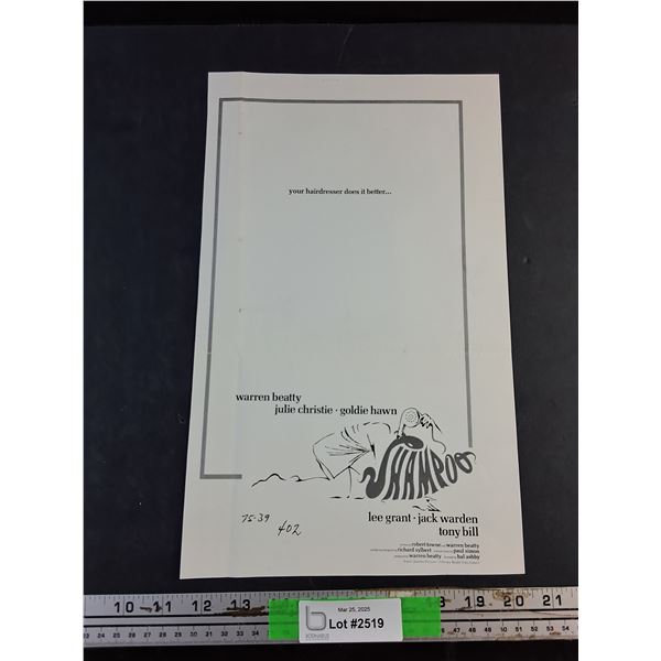 1975 Columbia Pictures Shampoo Promotional Item