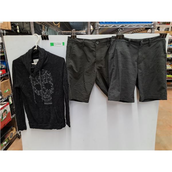 Ardene Hoodie, O Neil and Billabong Shorts