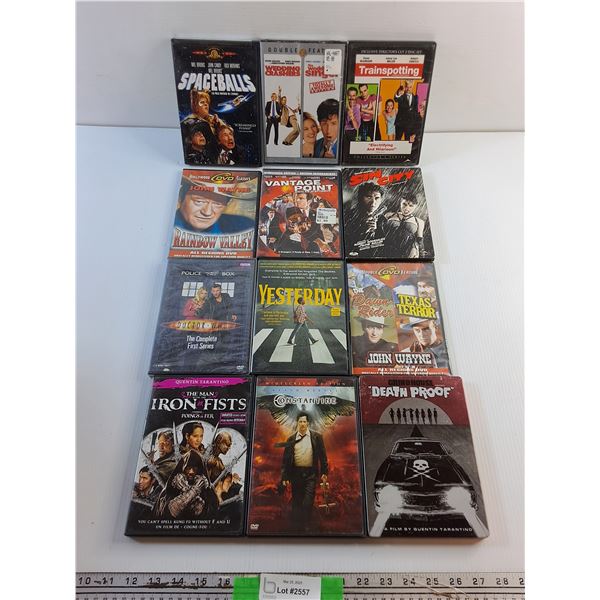 (12) Various DVD Movies - Spaceballs, Death Proof and Sin City