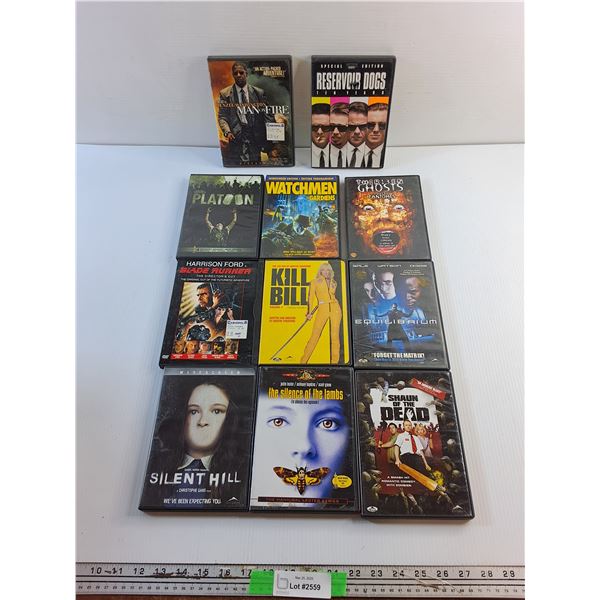 (11) DVD Movies - Kill Bill, Blade Runner and Silent Hill