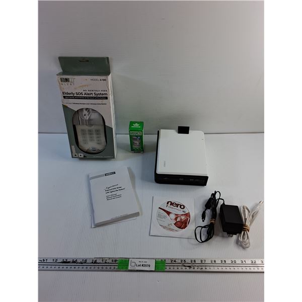 Elderly SOS Alert System, Greenlite Light Bulb and External DVD Writer
