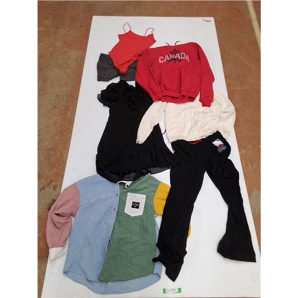 Shirt, Sweatpants, Ladies Dress, Swimsuit,  Shorts, Canada Bunny Hug and Sweater