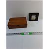Image 1 : Wooden Mercerie Bouton Jewelry Box and Led Zeppelin Audio CD Collection