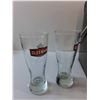 Image 4 : Great Western Brewing Ice Bucket Cooler and (3) Sleeman Beer Glasses