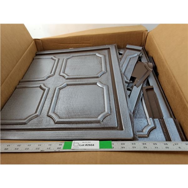 *Box of Plastic Ceiling Tiles