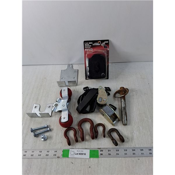Shackles, Trolley Wheels, Winch Strap, Misc.