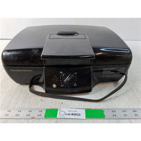 Hamilton Beach Grill , Powers On