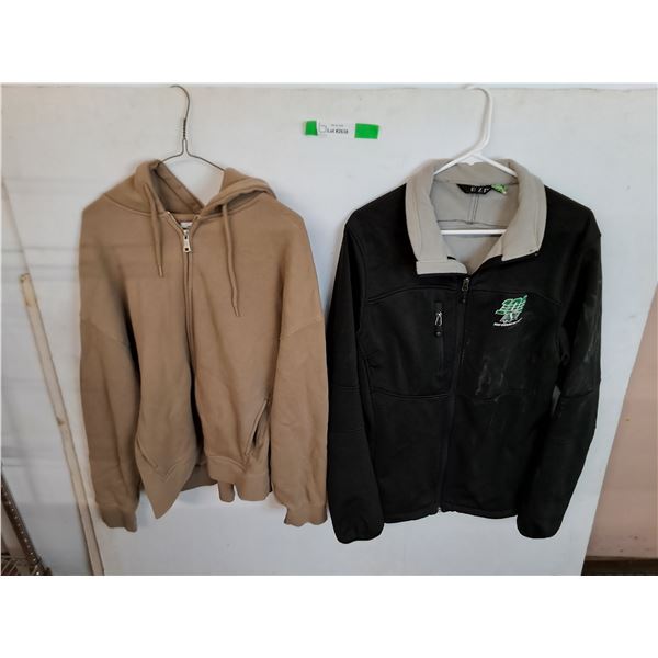 Sask Roughriders Jacket-Approx. M & Garage Sweater-XL