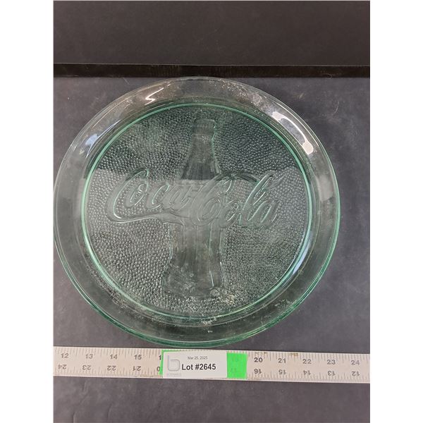 Glass Coca-Cola Tray 13"