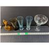 Image 1 : (4) Glasses, Decanter Up to 7.5" Tall